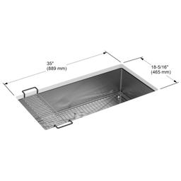 Strive 35" Single Basin Undermount 16-Gauge Stainless Steel Kitchen Sink with SilentShield with Accessories Included - ghdiojjgqibyvuxld4st@2x.jpg