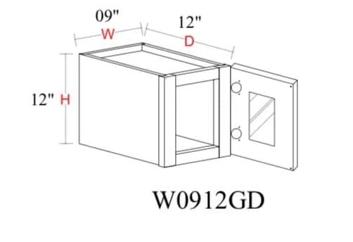 Wall Cabinet - 9"W x 12"H x 12"D Glass Door Only - gi0dsvnqbqfcifzrtywq@2x.jpg