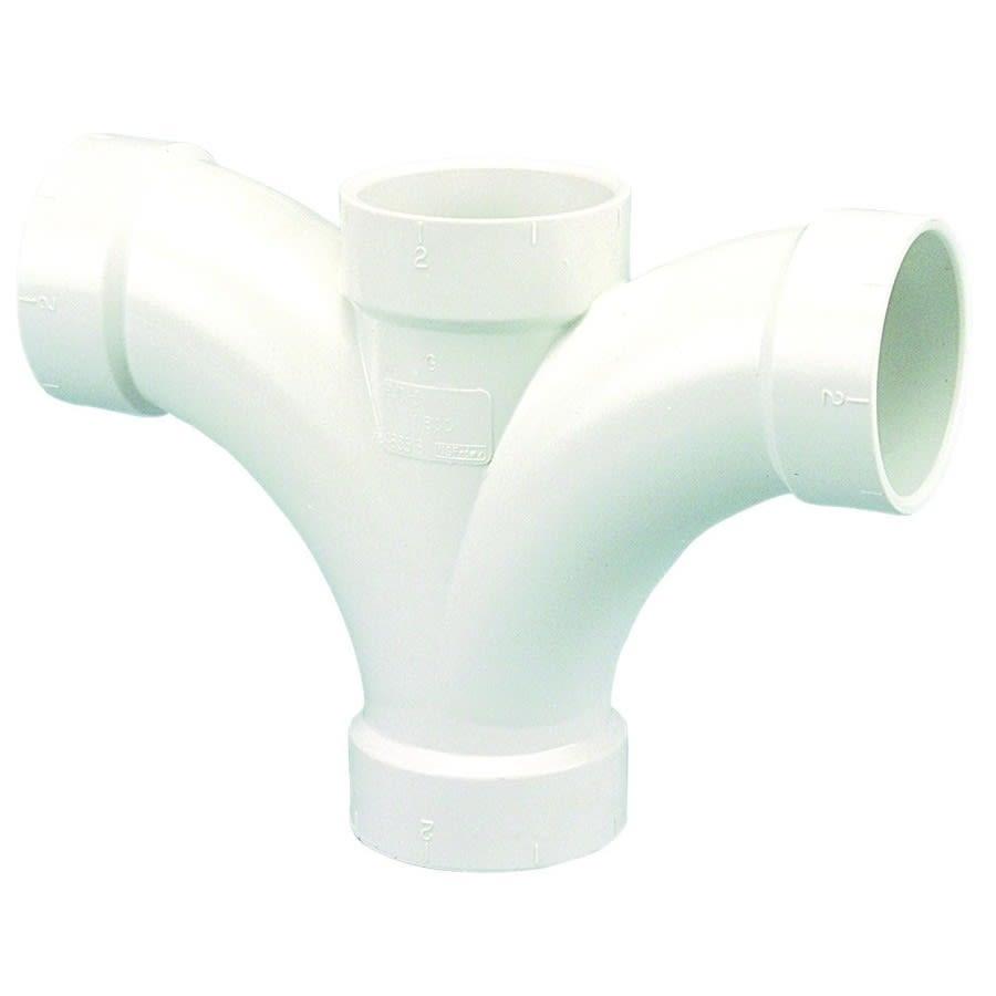 Double Fixture Tee, 2 x 1-1/2 x 1-1/2 x 1-1/2 in, Hub, DWV, PVC - gjvwrzwizcv7emnkdx6i@2x.jpg