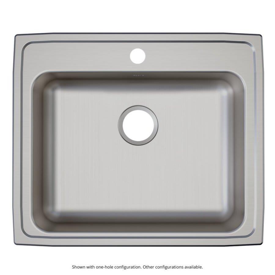 Lustertone™ Classic Single Bowl Kitchen Sink, Top Mount, ADA, 25 x 21-1/4 in, 5-7/8 in Bowl Depth, 3-Hole, 18 ga Lustrous Satin Steel, Stainless - gl8o2m000foypvhghyph@2x.jpg