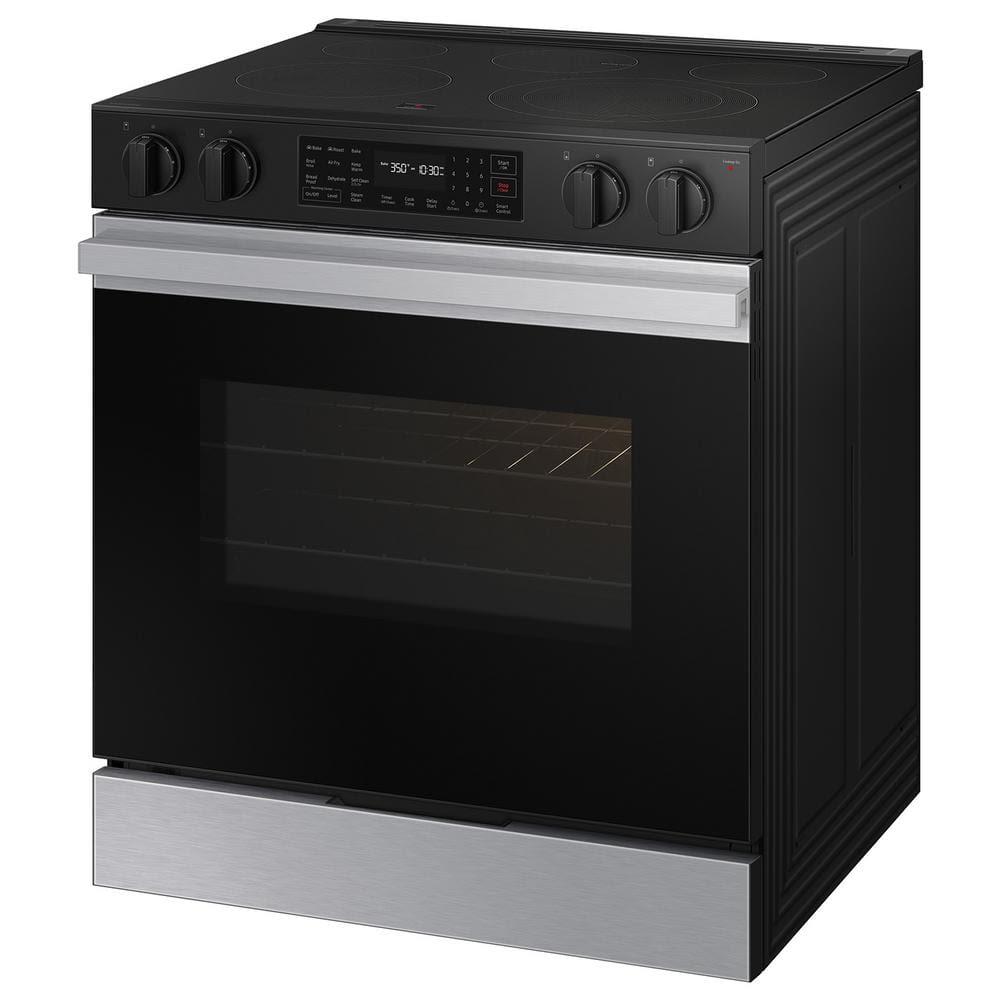Bespoke 30 in. 6.3 cu.ft. 5 Burner Element Smart Slide-In Electric Range w/ AirFry & Safety Knobs in Stainless Steel - gmzncodo8kx3latfryp0@2x.jpg