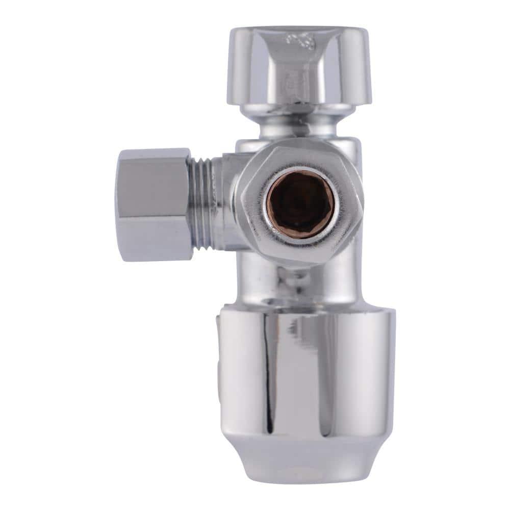Max 1/2 in. Push-to-Connect x 3/8 in. O.D. Compression x 3/8 in. O.D. Compression Quarter-Turn Angle Dual Stop Valve - gnnngwljqizr3gil51bd@2x.jpg