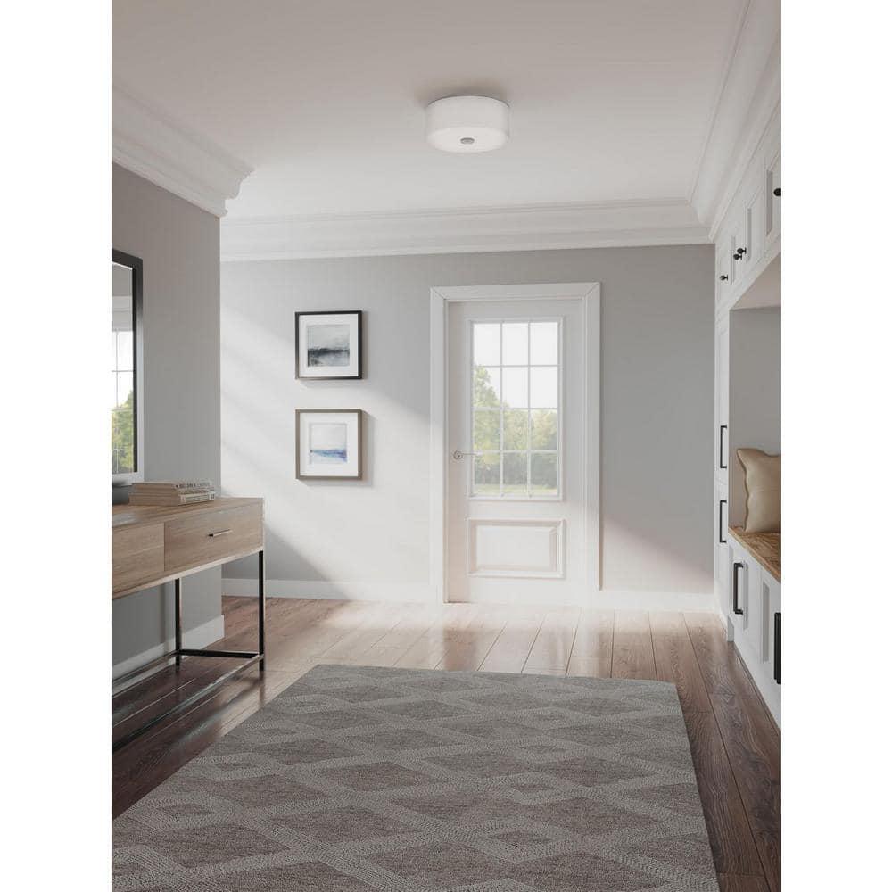 Inspire Collection 13 in. Transitional Brushed Nickel LED Bedroom Drum Shade Ceiling Light with White Linen Shade - gnowj9achaeidh5mt4fj@2x.jpg