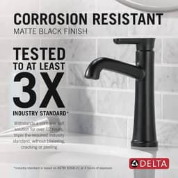 Delta Greydon Single Handle Single Hole Bathroom Faucet in Matte Black 15860LF-BL - gnuaffdhpattiu9mwrvr@2x.jpg