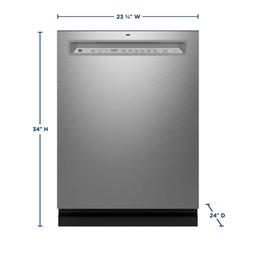 24 in. Fingerprint Resistant Stainless Front Control Built-In Tall Tub Dishwasher with Dry Boost, 3rd Rack, and 47dBA - gpdwkemxodlfc17ntdez@2x.jpg