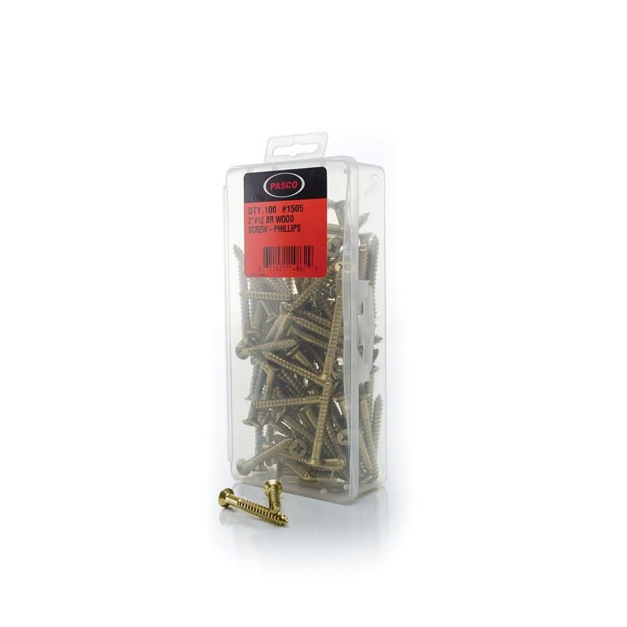 Wood Screw, #12, 2 in L, Phillips Drive, Brass - gq6pplpdirjpblx0jmsg@2x.jpg