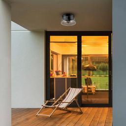 Aleyna 2-Light Matte Black Outdoor/Indoor Flush Mount Light with Clear Glass Shade - gqkroytvccinjb9eop2z@2x.jpg