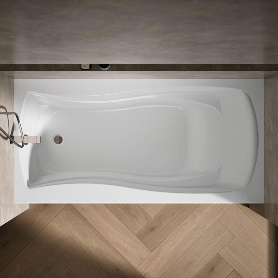 Mariposa Collection 72" Three Wall Alcove Soaking Bath Tub with Left Hand Drain, Apron Front and Integral Tile Flange - gqr9rbheqv5gfjujbzpw@2x.jpg