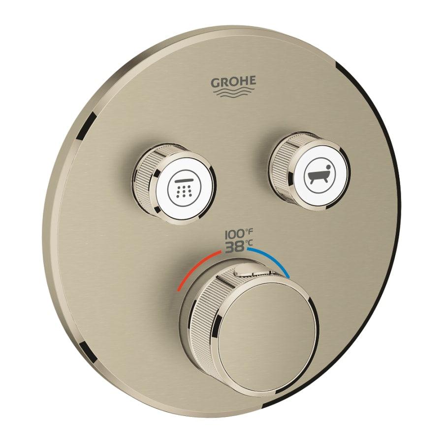 Grohtherm Dual Function Thermostatic Valve Trim Only with Triple Knob Handles and Volume Control - Less Rough In - grohe-29137en0-428431@2x.jpg