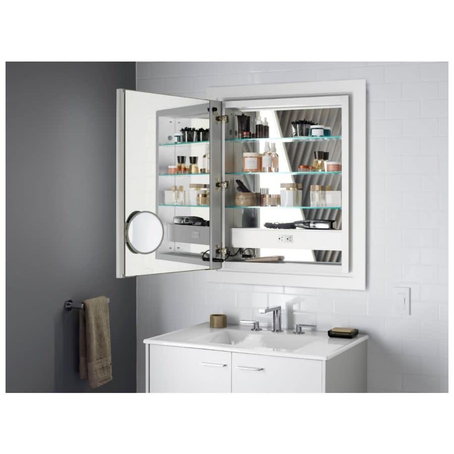 Verdera 24" x 30" Lighted Single Door Medicine Cabinet with Three Shelves, Built-in Outlets and Flip Out Magnifying Mirror - CA Title 24 Compliant - grrtn6aa78jahlcb1qlt@2x.jpg