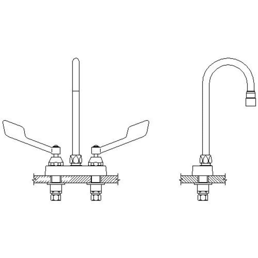 Double Handle 0.5GPM Ceramic Disc Bathroom Faucet with Wrist Blade Handles and 10-13/32" Gooseneck Spout from the Commercial Series - gtbbbg64n2ixbsqwaev6@2x.jpg