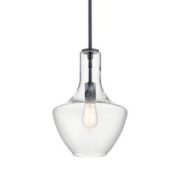 Everly Single Light 11" Wide Pendant with Clear Glass Shade - guoazrua8ohcfkxmkhor@2x.jpg