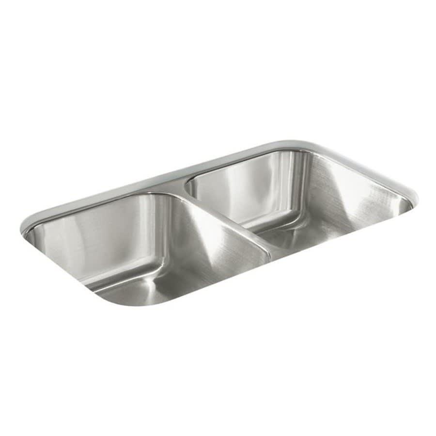McAllister® Double Bowl Kitchen Sink, Under Mount, 32 x 18 in, 8-1/16 in Bowl Depth, 20 ga Luster Steel, Stainless - gwshuvalffdorznj9jm2@2x.jpg