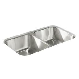 McAllister® Double Bowl Kitchen Sink, Under Mount, 32 x 18 in, 8-1/16 in Bowl Depth, 20 ga Luster Steel, Stainless - gwshuvalffdorznj9jm2@2x.jpg