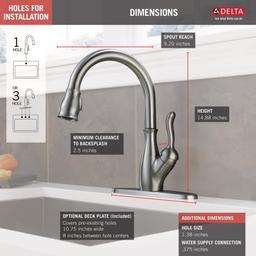 Leland Pull-Down Kitchen Faucet with Magnetic Docking Spray Head and ShieldSpray - Includes Lifetime Warranty - gze1nd4ckow5g4gt9d0e@2x.jpg