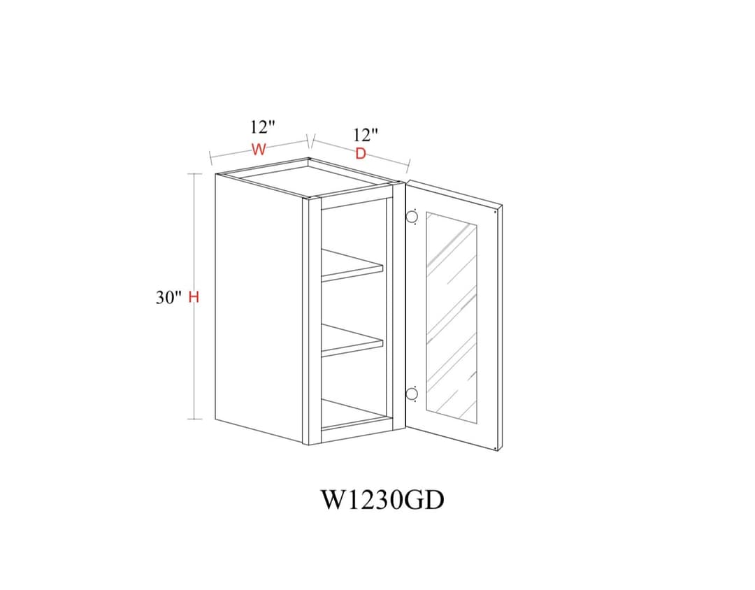 Wall Cabinet - 12"W x 30"H x 12"D Glass Door Only - gzh8qofskssylmjpjj3m@2x.jpg
