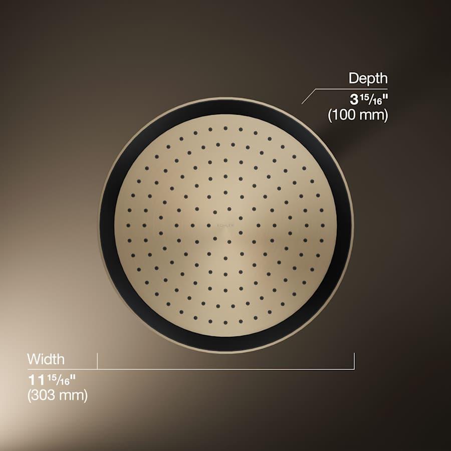 Statement Round 12" Single Function 2.5 GPM Rainhead with MasterClean Sprayface and Katalyst Air-Induction Technology - h3byxnikzxdegxvicyzz@2x.jpg