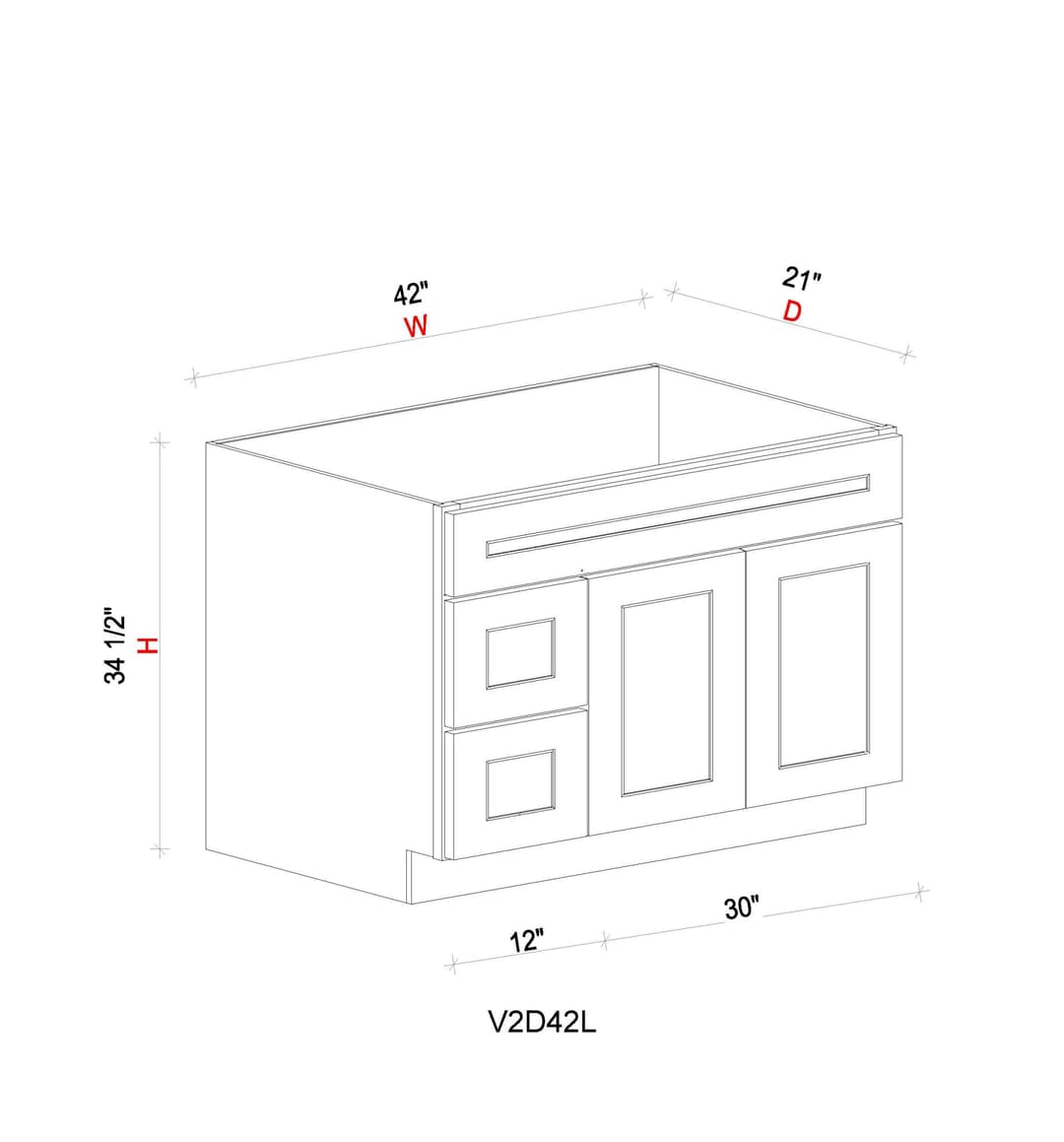Vanity Sink Base Cabinet with Drawers Left - 42"W * 34- 1/2"H * 21"D - h6k5wyrqgq2vt3upmvxo@2x.jpg