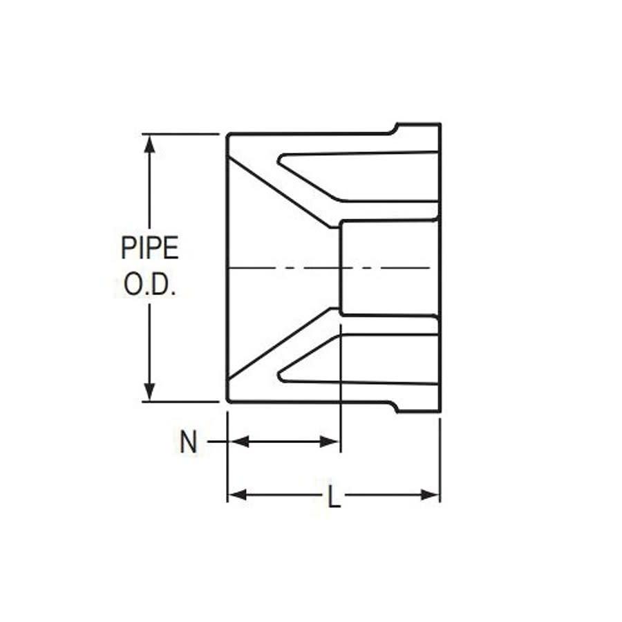 Bushing, 2-1/2 x 1/2 in, Socket x Spigot, SCH 40/STD, PVC - h7f1ecxkxssqcgbexb2v@2x.jpg