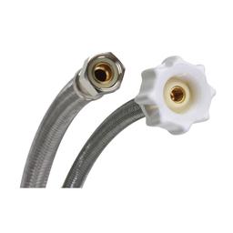 Flexible Water Supply, 3/8 x 7/8 in, Comp x Ballcock, 12 in L, Stainless Steel - h8u1d0zxmpbbsvcuyoge@2x.jpg