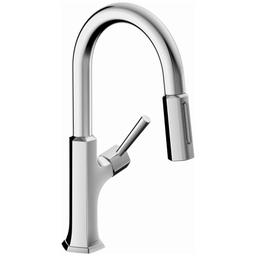 Locarno 1.75 GPM Pull Down Prep Kitchen Faucet with Magnetic Docking & Toggle Spray Diverter - Limited Lifetime Warranty - hansgrohe-04853000-8783533@2x.jpg