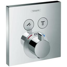 ShowerSelect Square Thermostatic Valve Trim with On/Off Select Push Button for 2 Distinct Functions - Less Rough In - hansgrohe-15763001-8783533@2x.jpg