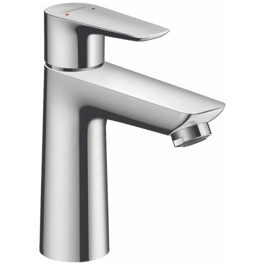 Talis E 1.2 GPM Single Hole Bathroom Faucet with QuickClean, ComfortZone and EcoRight Technology - Includes Metal Pop-Up Drain Assembly - hansgrohe-71710001-8783533@2x.jpg