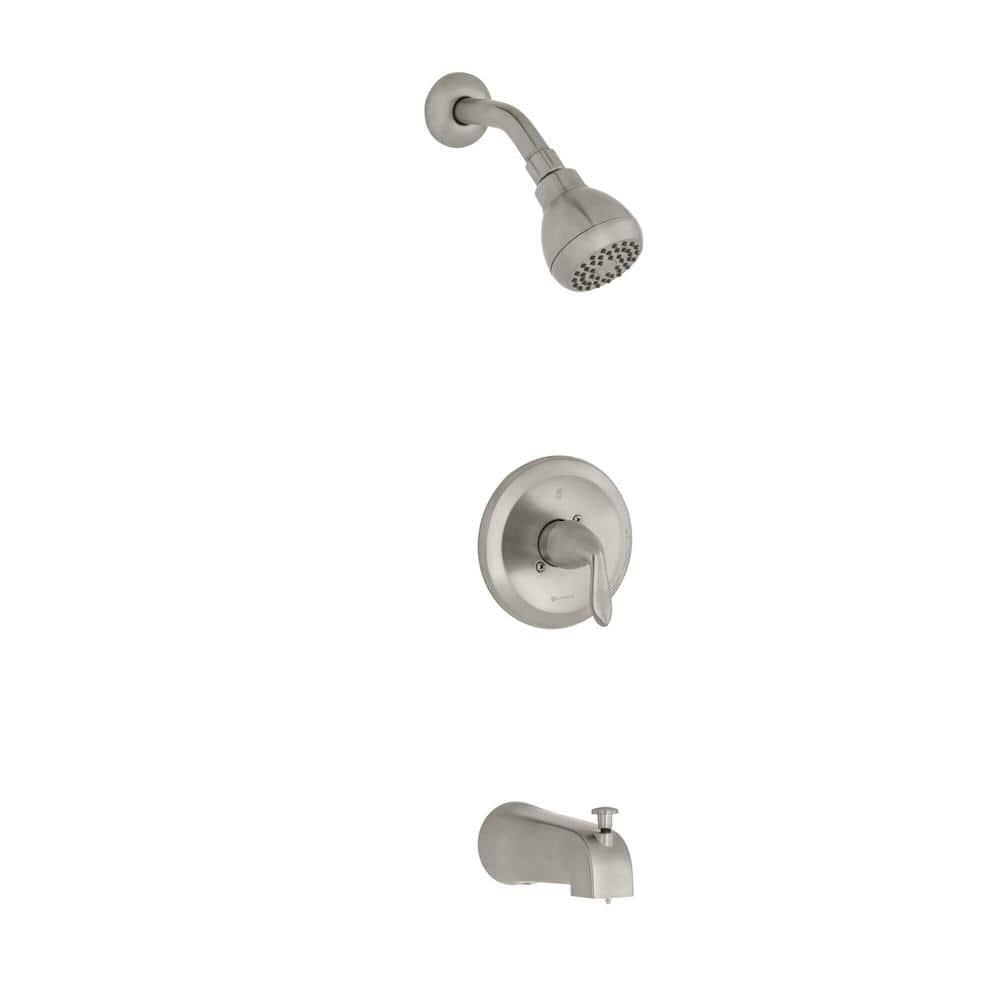 Constructor Single-Handle 1-Spray Tub and Shower Faucet in Brushed Nickel (Valve Included) - hbwt5x0ht5acedic0keh@2x.jpg