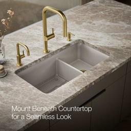 Cairn Slim Divide 33-1/2" Undermount Double Bowl Neoroc Granite Composite Kitchen Sink with Large Bowl Sink Rack - hccnsliyozmxup8jhj06@2x.jpg
