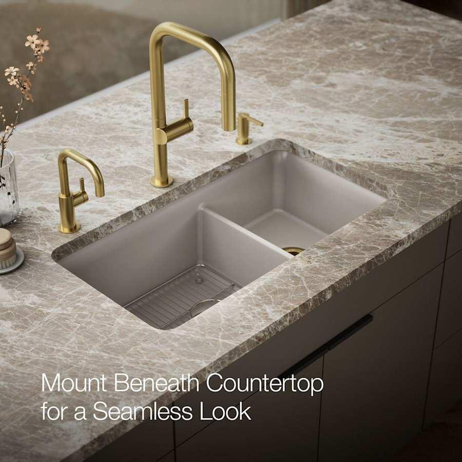 Cairn Slim Divide 33-1/2" Undermount Double Bowl Neoroc Granite Composite Kitchen Sink with Large Bowl Sink Rack - hccnsliyozmxup8jhj06@2x.jpg