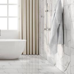 Carrara 12 in. x 24 in. Polished Porcelain Stone Look Floor and Wall Tile (16 sq. ft./Case) - hcixt2vvbtwibgrc5x3n@2x.jpg