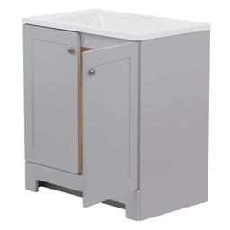 30 in. W x 19 in. D x 33 in. H Single Sink Freestanding Bath Vanity in Pearl Gray with White Cultured Marble Top - hfyqmxgpwk2o3hmmmedn@2x.jpg