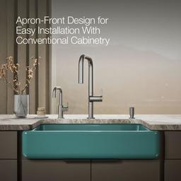 Whitehaven 32-1/2" Self-Trimming Farmhouse Single Basin Enameled Cast Iron Kitchen Sink - hgdpyynjrs30m85gjswr@2x.jpg