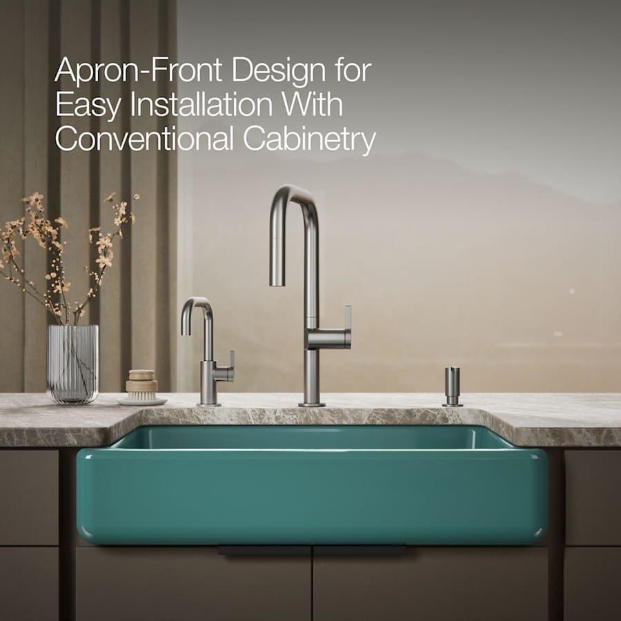 Whitehaven 32-1/2" Self-Trimming Farmhouse Single Basin Enameled Cast Iron Kitchen Sink - hgdpyynjrs30m85gjswr@2x.jpg
