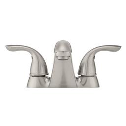 Builders 4 in. Centerset Double Handle Low-Arc Bathroom Faucet in Brushed Nickel - hhsjao4ncequpy6pgocb@2x.jpg