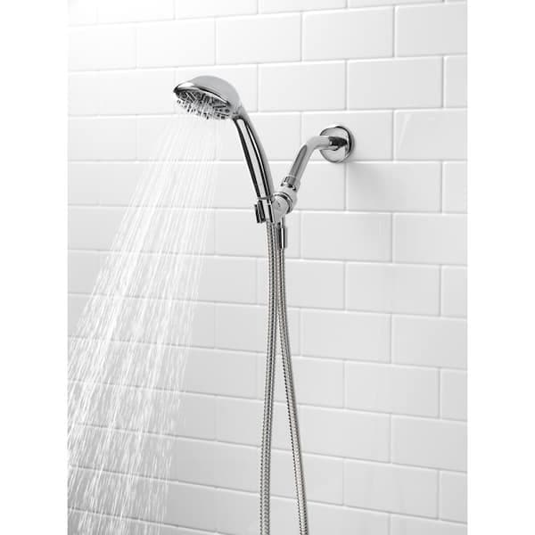 Glacier Bay 1-Spray Wall Mount Handheld Shower Head 1.8 GPM in Chrome 8466000HC - hkgrd0ecoinxzbt6f6nm@2x.jpg
