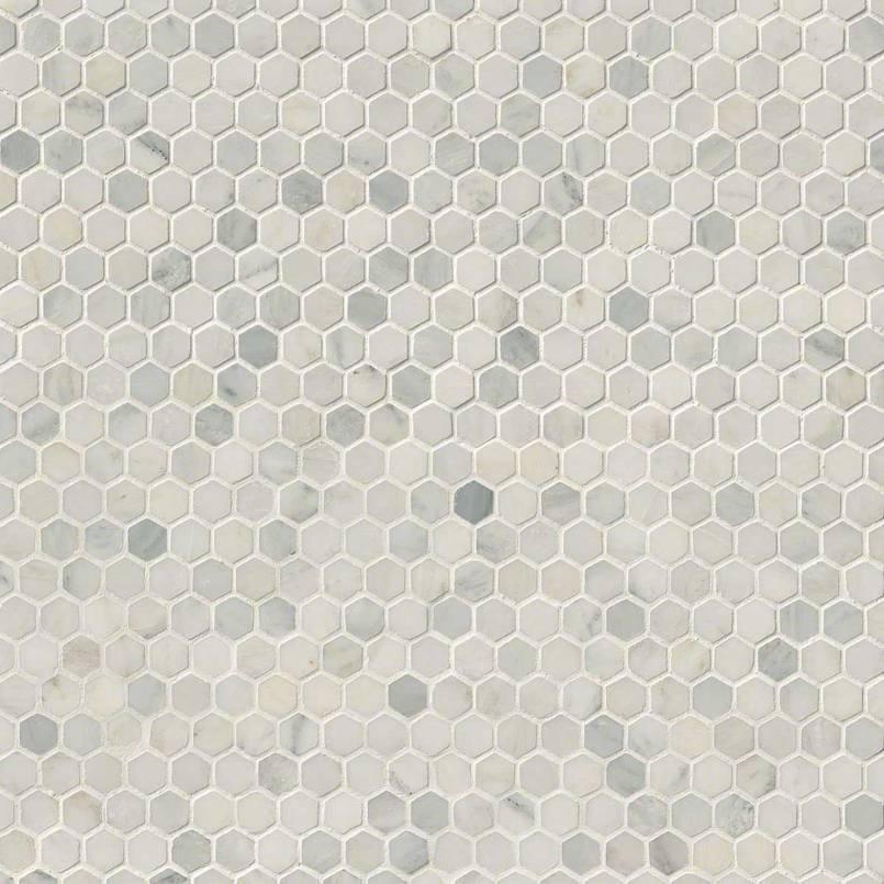 Arabescato Carrara 1" Hexagon Mosaic Tile - hkx5dn2pvsh1m4uijkfo@2x.jpg
