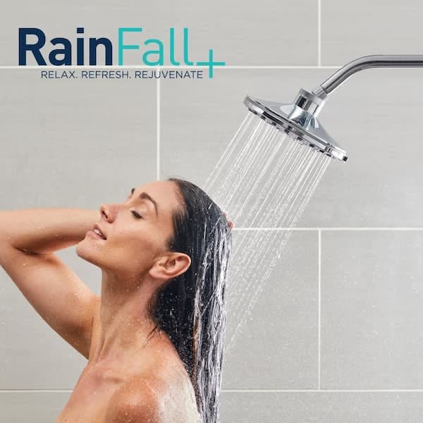 Waterpik 8-Spray Patterns with 1.8 GPM 7 in. Wall Mount Rain Fixed Shower Head in Chrome YPW-833E - hmjgdrschwc8e5wg4yll@2x.jpg