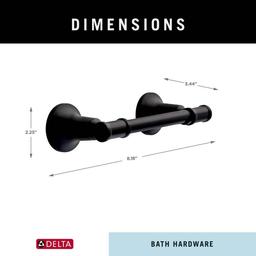 Chamberlain Wall Mount Pivot Arm Toilet Paper Holder Bath Hardware Accessory in Matte Black - hmpwwgx1gchzlehiuzh1@2x.jpg