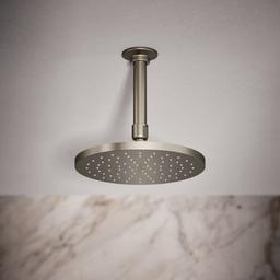 Contemporary Round 8" Single Function 2.5 GPM Rainhead with MasterClean Sprayface and Katalyst Air-Induction Technology - hnazgybleq8ibmosrggf@2x.jpg