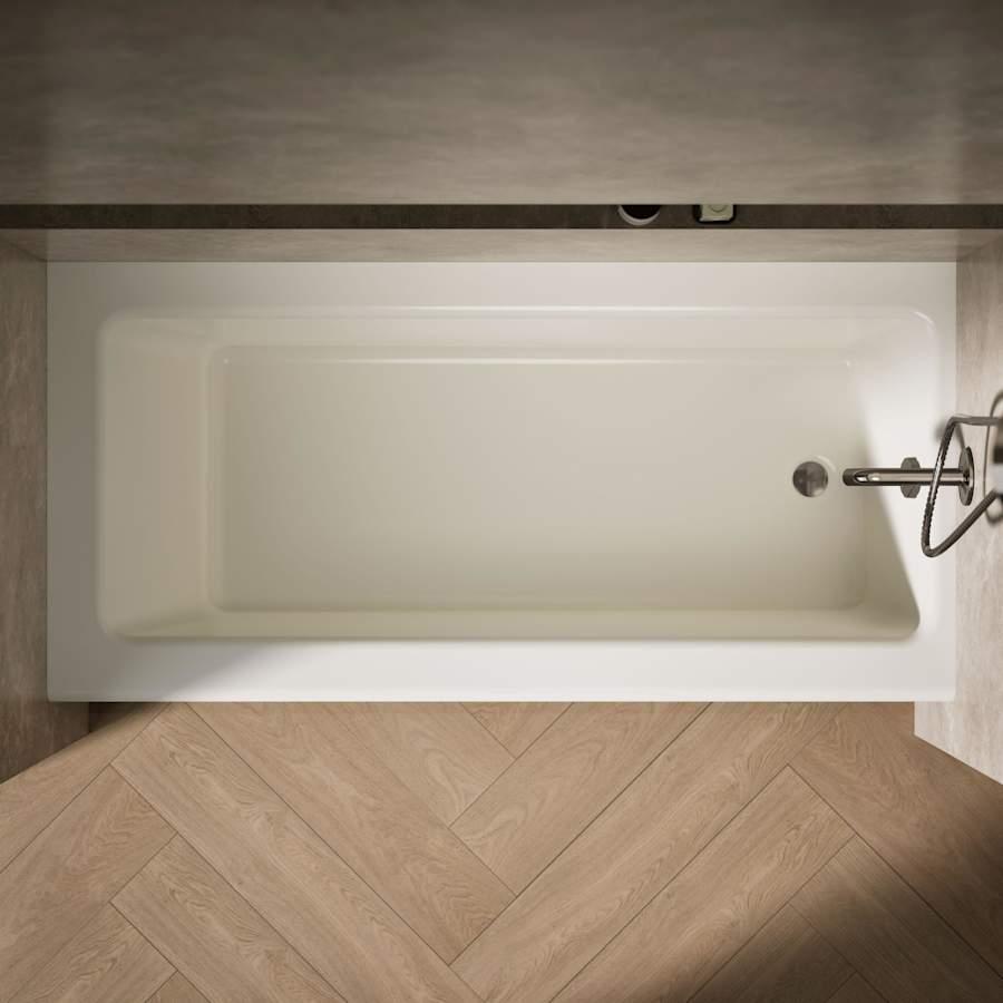 Bellwether Bath Tub 66" L x 32" W Cast Iron Soaking for Three Wall Alcove Installations with Integral Apron and Right Drain - hpzynlvlr8pnw4vhfj3h@2x.jpg