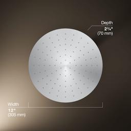 Contemporary Round 12" Single Function 2.5 GPM Rainhead with MasterClean Sprayface and Katalyst Air-Induction Technology - hqnkqucia7roq4fzdjcu@2x.jpg