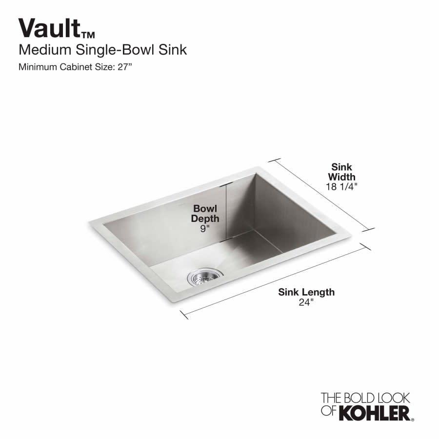 Vault 24" Undermount Single Basin Stainless Steel Kitchen Sink with SilentShield Technology - hs6kljfmmnj35dtgpb6v@2x.jpg
