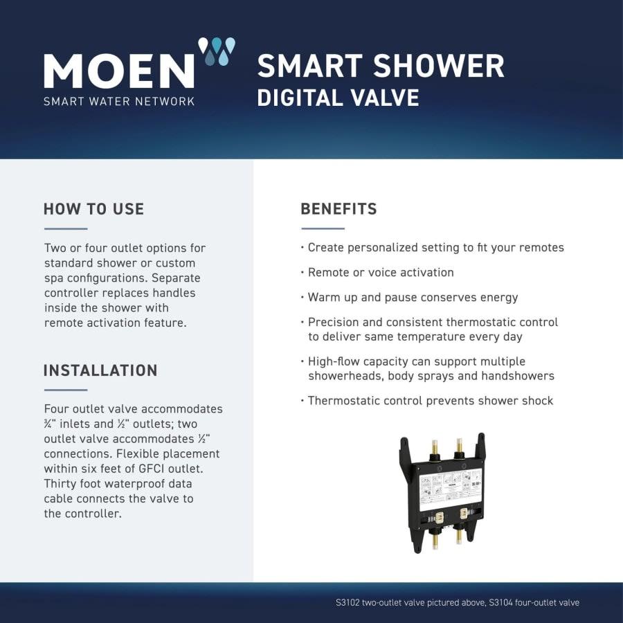 Moen Smart Shower 2-Outlet Digital Thermostatic Shower Valve with 1/2" Connections - htcaqv36yv8yvfvjmnbk@2x.jpg