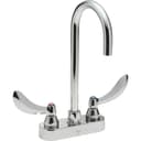 Double Handle 1 GPM Ceramic Disc Bathroom Faucet with Blade Handles and 10-1/2" Smooth End Gooseneck Spout from the Commercial Series - huh6ykwmpax6e2lei6fx@2x.jpg