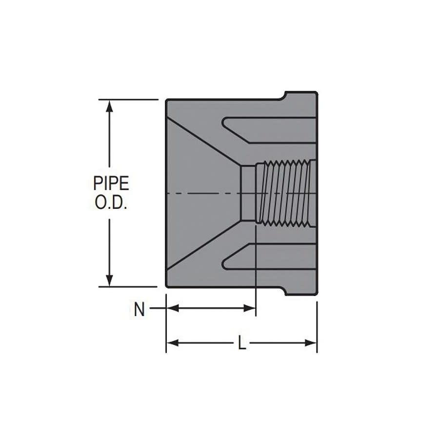 Bushing, 1-1/2 x 1/2 in, Spigot x FNPT, SCH 80/XH, PVC - hul0affr6irlvsizlq9o@2x.jpg