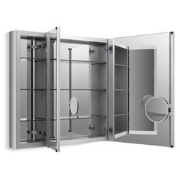 40" x 30" Triple Door Reversible Hinge Frameless Mirrored Medicine Cabinet from the Verdera Collection - huzyseihlygpeaodoeew@2x.jpg
