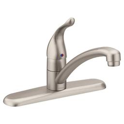 Chateau® Kitchen Faucet, Deck Mount, ADA, 1 Lever Handle, 4-Hole, Spot Resist Stainless - hxfsflpq5x1wnddt0ysc@2x.jpg