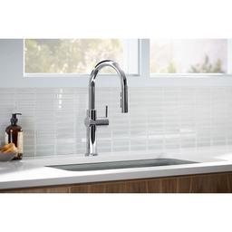 Crue 1.5 GPM Single Hole Pull Down Kitchen Faucet - Includes Escutcheon - hxkifmygvpewlkd14fc8@2x.jpg