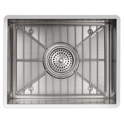Vault 15" Drop In or Undermount Single Basin Stainless Steel Bar Sink with Sink Rack and Three Faucet Holes - hxni5seozck2mytujcsg@2x.jpg